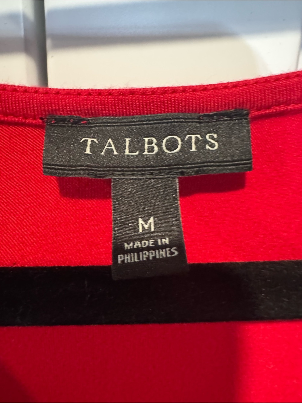 Talbots Red Sleeveless V-Neck Wrap Dress - Picture 3 of 5